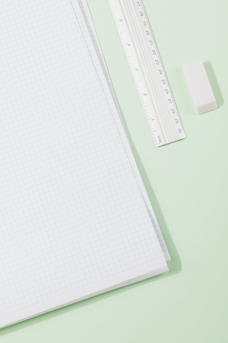 A Math Paper Beside A Ruler And Eraser
