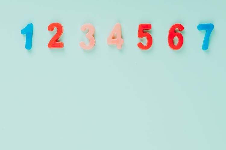 Plastic Numbers To Learn From For Kids 