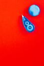 White and Blue Ceramic Fish Figurine
