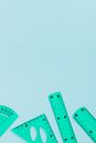 Blue Measuring Tools for School 