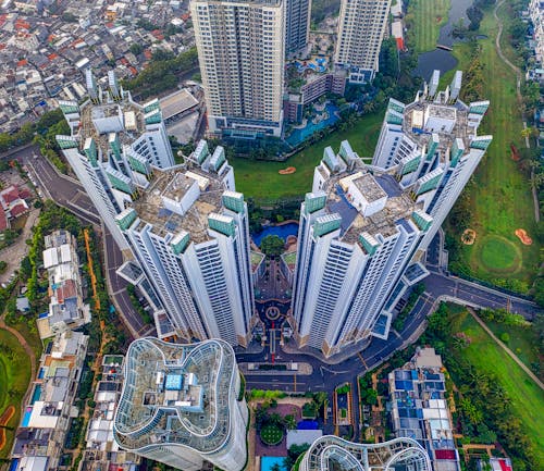 Aerial Shot of a Building Complex