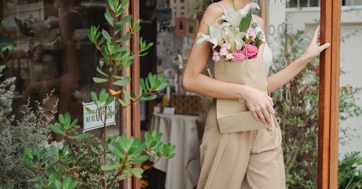 Floral Department In Grocery Store Entrance With Bright Colors And Fresh Flowers