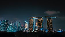 City Skyline during Night Time