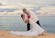 Newlyweds on a Beach