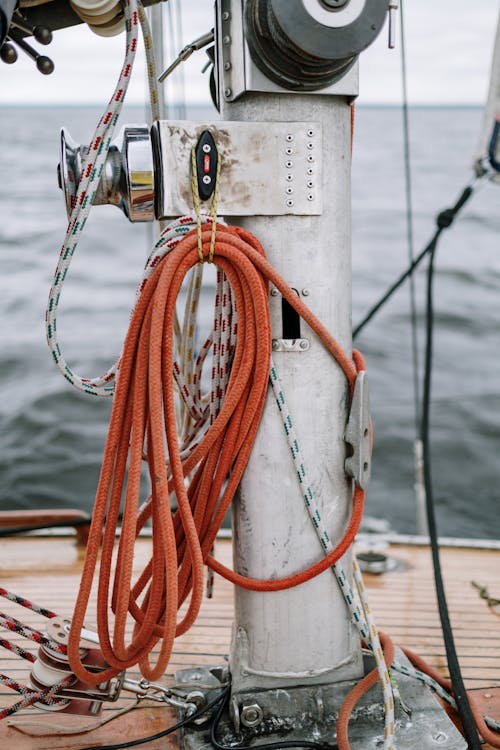 Free Orange Rope on the Boat Stock Photo