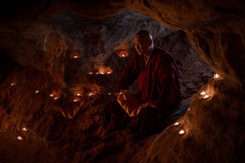 A Monk in a Grotto