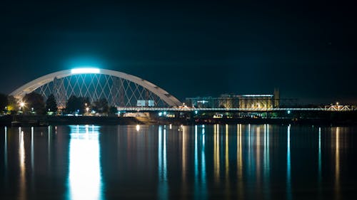 Free stock photo of arch bridge, blue, bridge