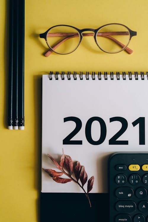 Eyeglasses and Calendar