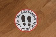 Warning Sign on Floor