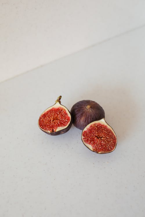 Fig Fruit on White Background
