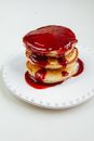 Pancakes with Red Syrup