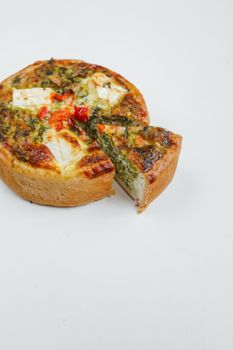 Tarte salée chèvre épinards