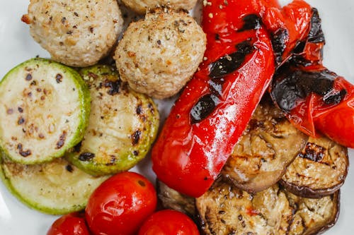 Close up of Peppers and Vegetables