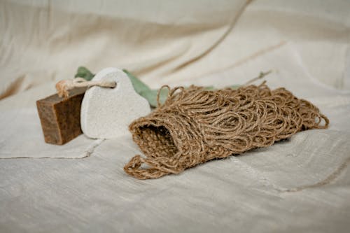 Close-up of Eco-friendly Bathroom Supplies