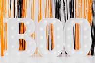Orange and White Striped Illustration