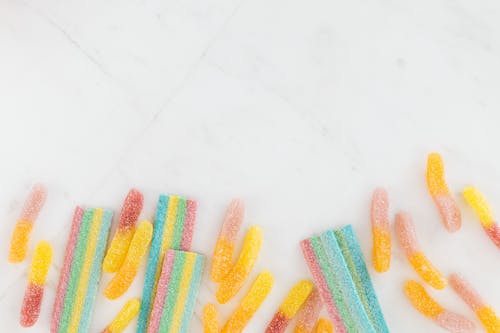 Free Yellow Green and Pink Candies Stock Photo