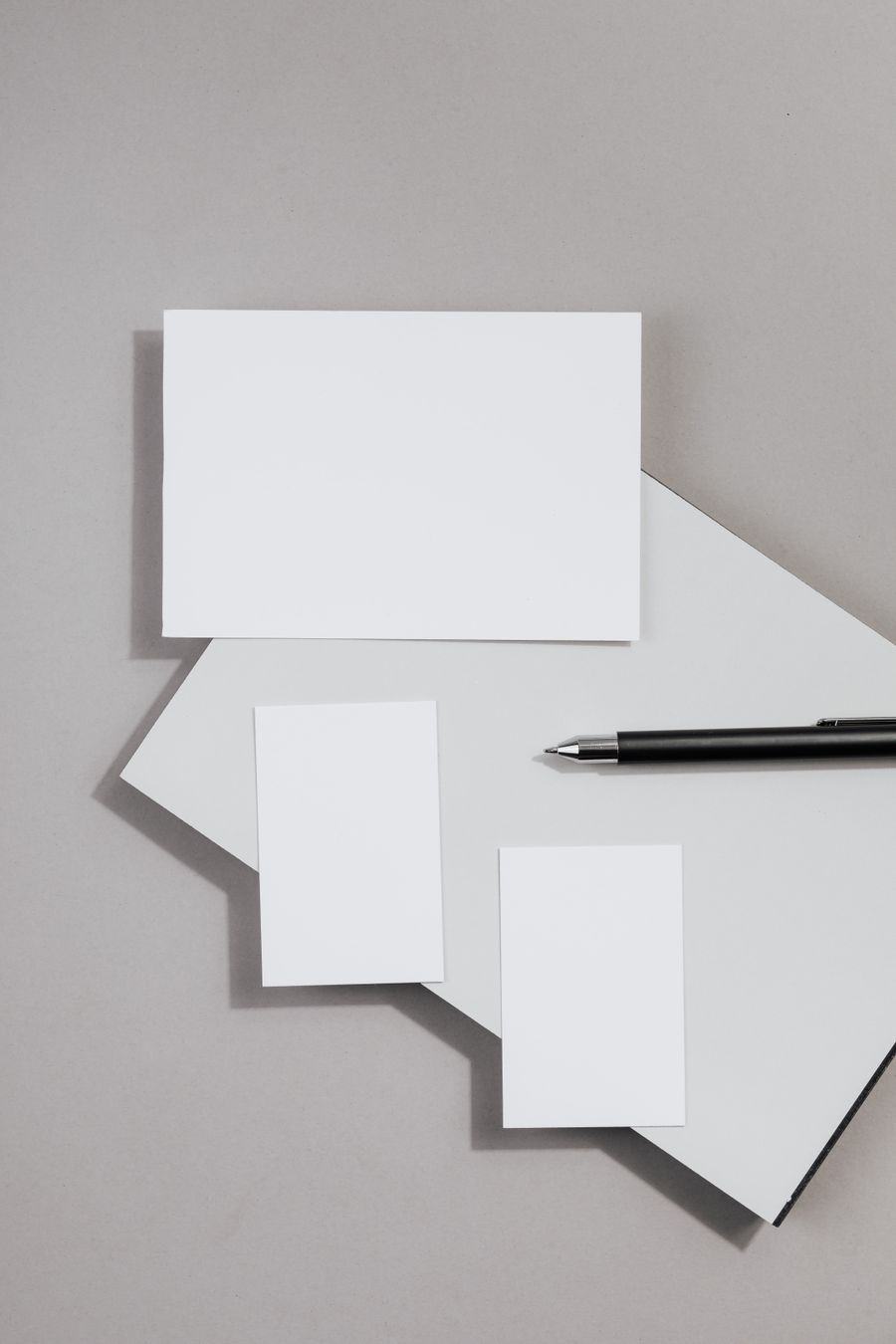Blank stationery and pen