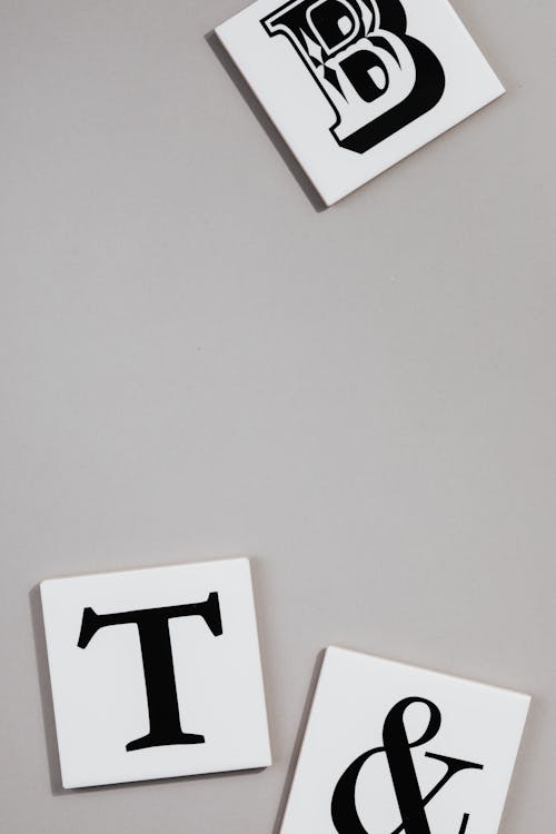 Free White and Black Letter X Wall Decor Stock Photo