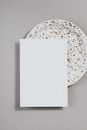 Paper Card on Plate