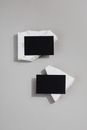 Black and White Rectangular Frame