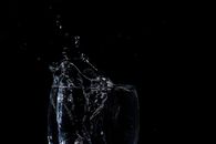 Clear Glass Bottle With Water