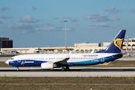 Commercial Airplane at Airport