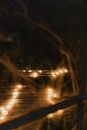 Yellow String Lights on Window