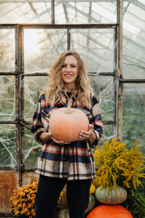 Woman with Pumpkin
