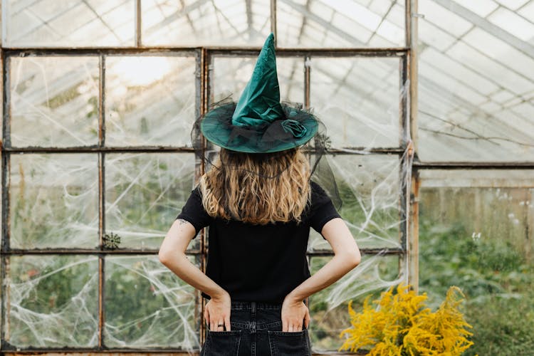 Woman In Witch Hat