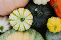Yellow and Green Round Fruit