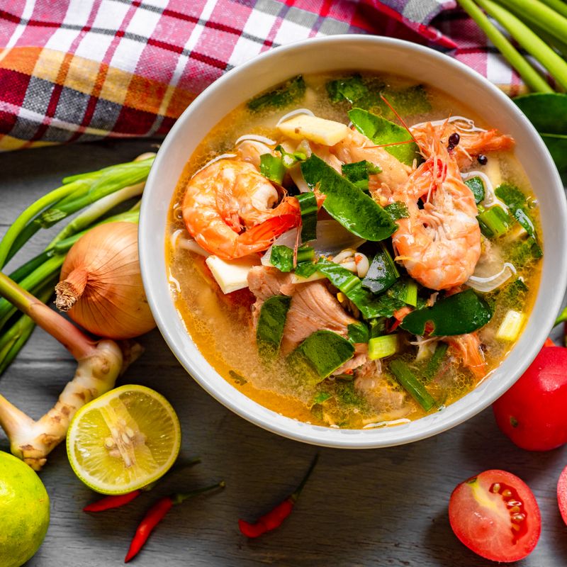 Instant Pot Thai Tom Yum Shrimp with Quinoa