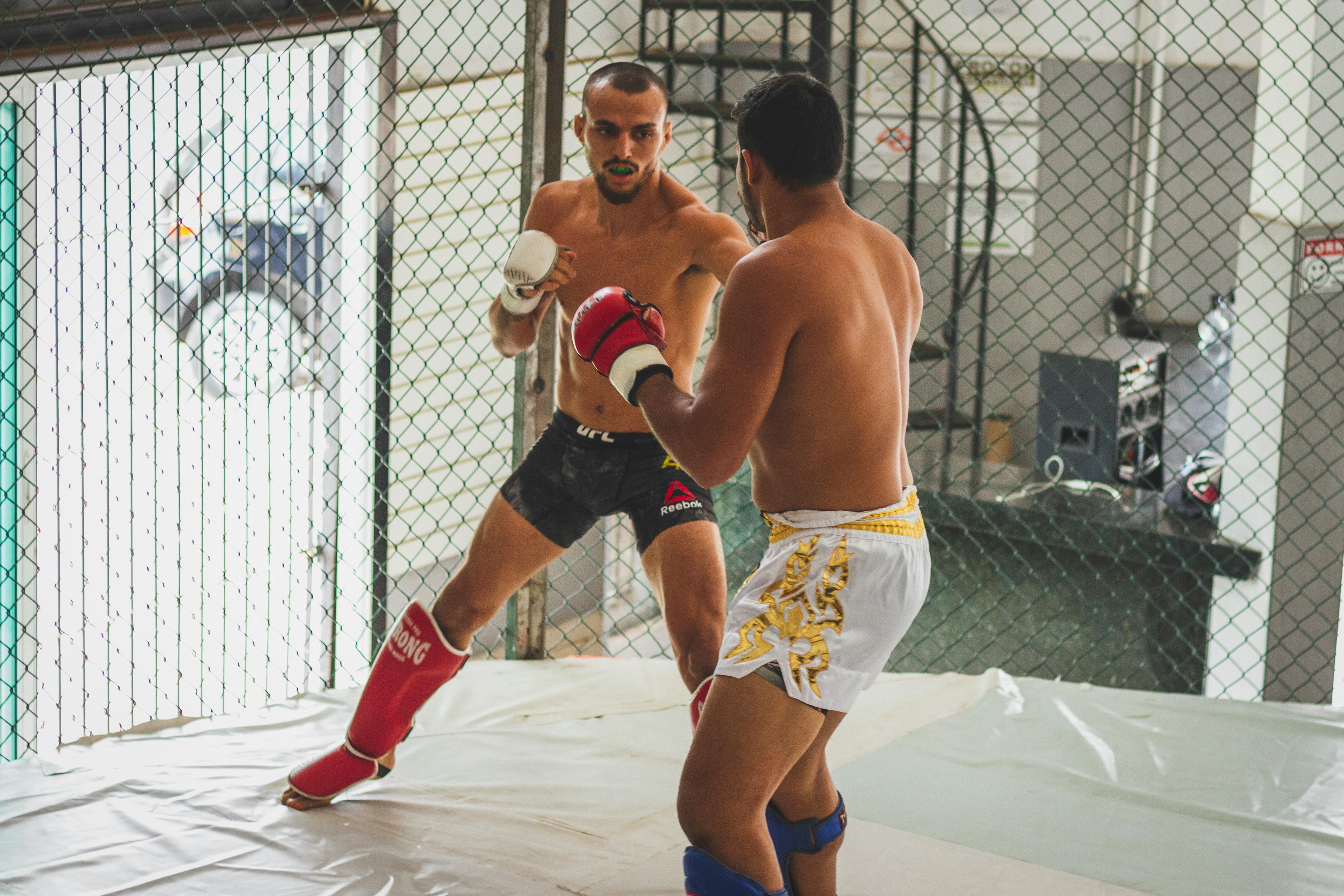 Kickboxers Training in the Gym