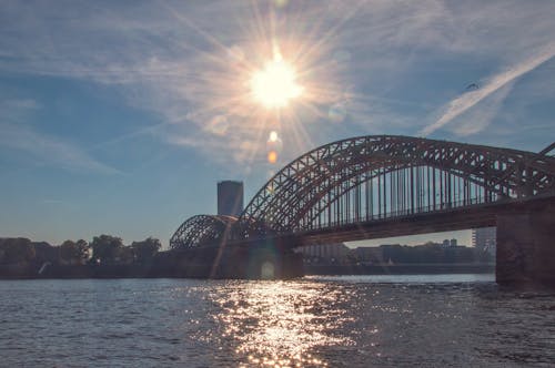 Gray Suspension Bridge