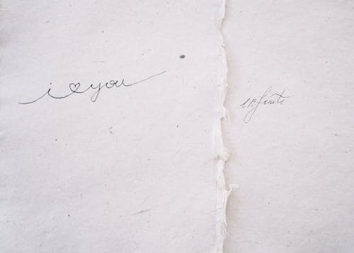 Gratis arkivbilde med håndskrift, jeg elsker deg, kalligrafi
