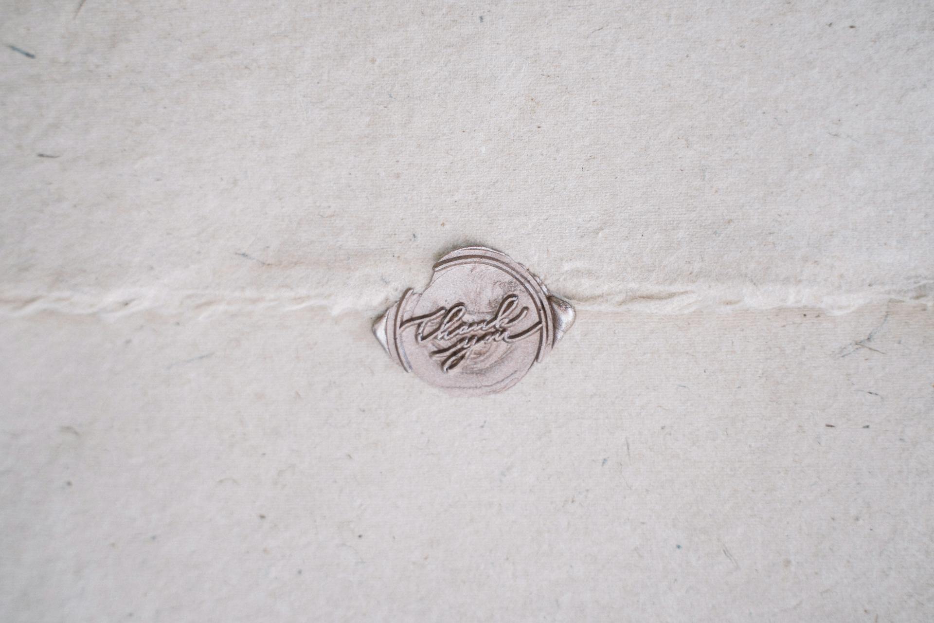 Wax Seal on a Textured Paper