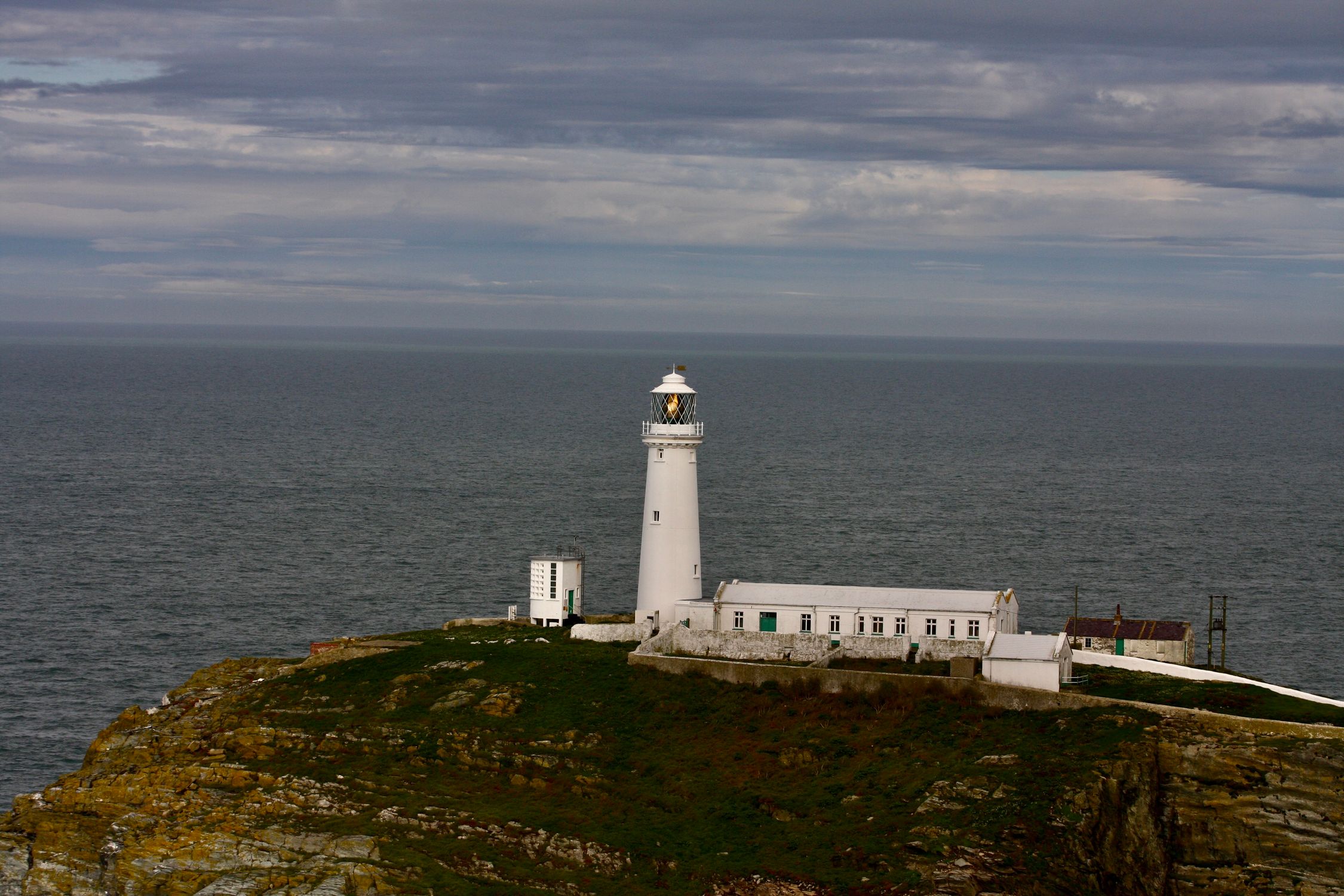 Whitestone Lighthouse White Lighthouse on a Coast · Free Stock Photo