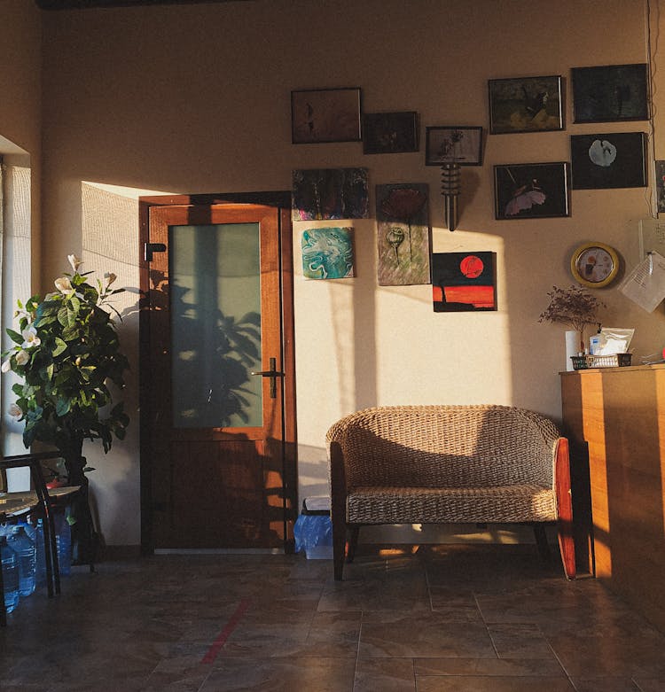 Interior Of Small Office Reception Area