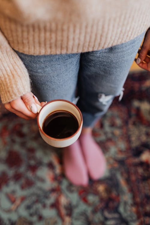 Free Coffee Cup in Female Hand Stock Photo