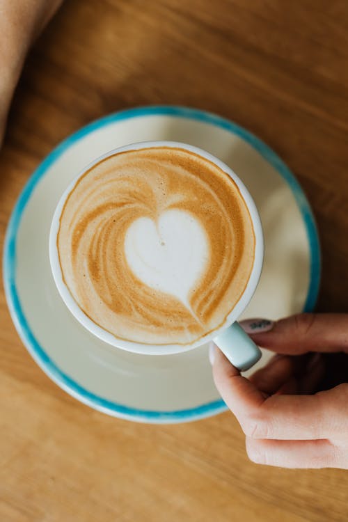 cappuccino, dikey atış, düz yüzey içeren Ücretsiz stok fotoğraf