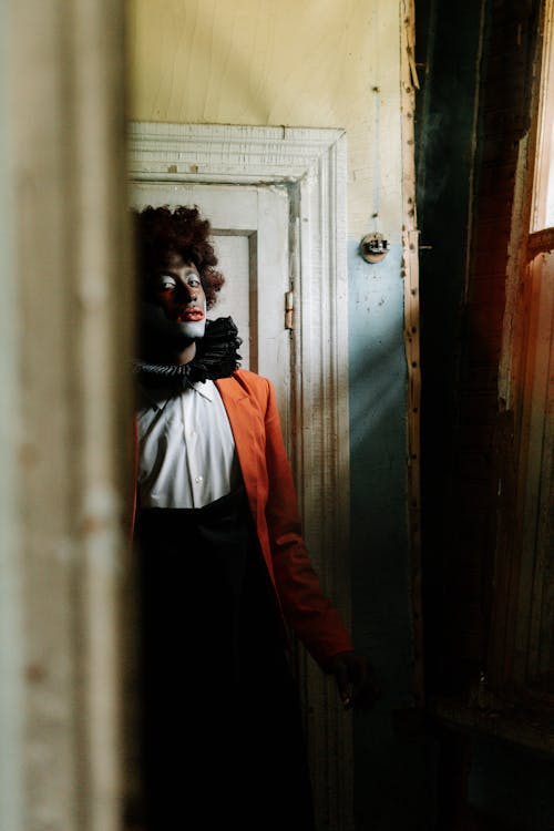 Scary Clown inside an Abandoned Building