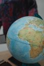 Blue and White Desk Globe