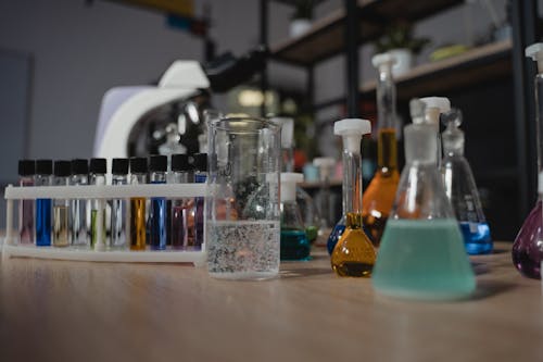 Close-up Photo of Laboratory Apparatuses