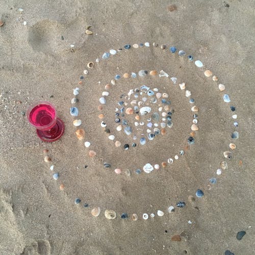 Free stock photo of beach, labyrinch, shells