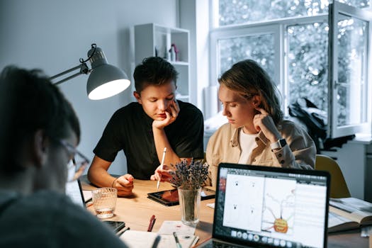 Dynamic team of young professionals brainstorming ideas in a modern office setting.