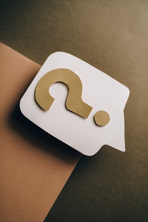 Question Marks on Paper Crafts