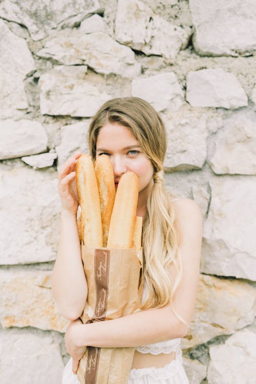 Fotobanka s bezplatnými fotkami na tému atraktívny, bagety, blondína