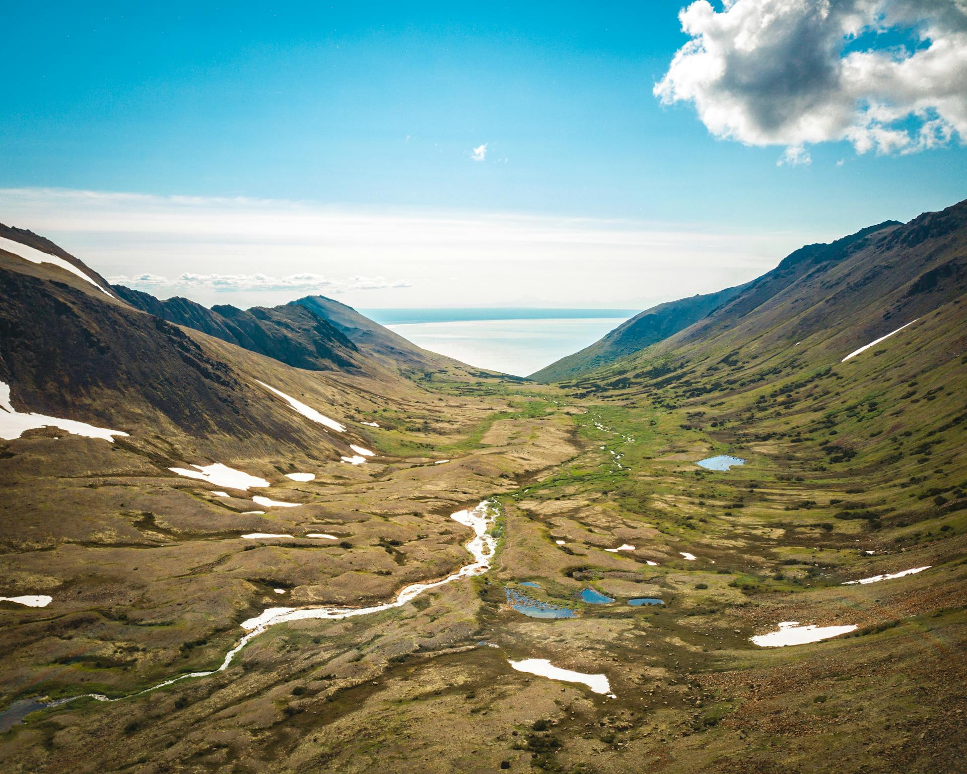 Valley in the Mountains of Alaska