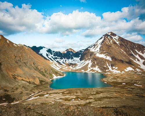 Fotobanka s bezplatnými fotkami na tému Aljaška, biele-oblaky, jazero