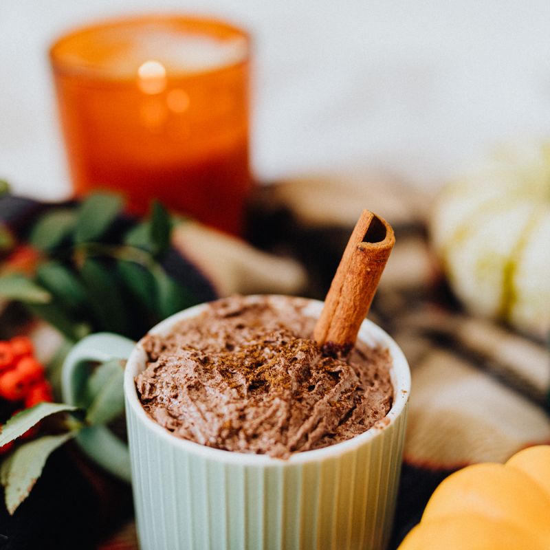 Spiced Pumpkin Puree Yogurt with Cinnamon-Pecan Crunch