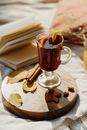 Cinnamon Drink on a Clear Drinking Glass